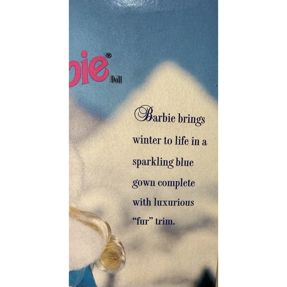 Winter Renaissance Barbie Doll Mattel 15570 Special Edition 1996 Blue White Rare